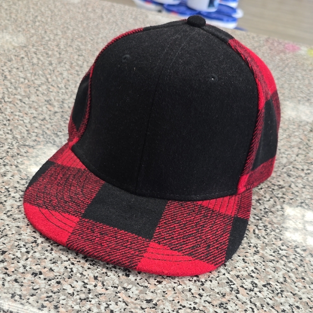 Red & Black Plaid Hat